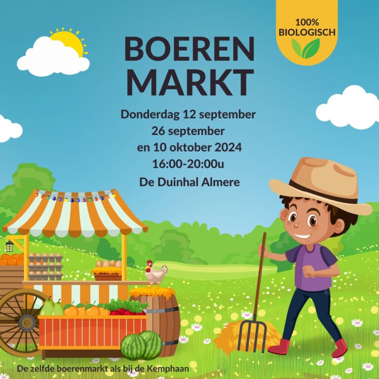 Boeren markt 12 & 26 september, 10 oktober 2024 @ Almere Duin